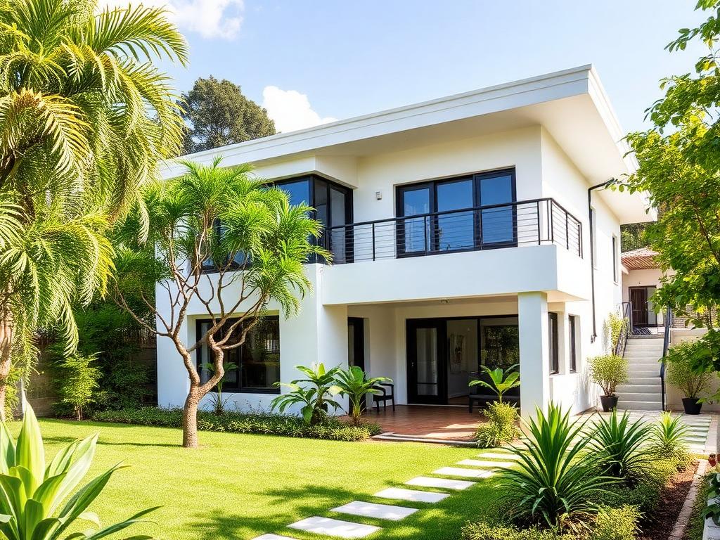 Casa con espacio verde en Ricaurte